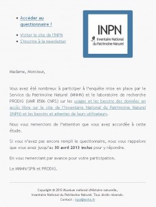 INPN questionnaire